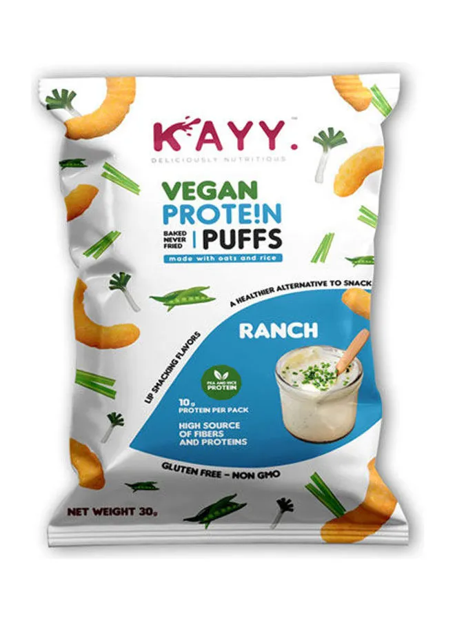 Kayy Snacks Vegan Protein Ranch 30grams  Single