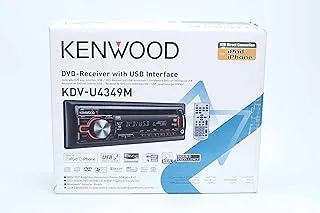 Kenwood cassette kdv-u4349m works on i phone/ipod + direct usb input + aux input + remote control + radio + bluetooth + mp3 + wma + wav cd input + dvd