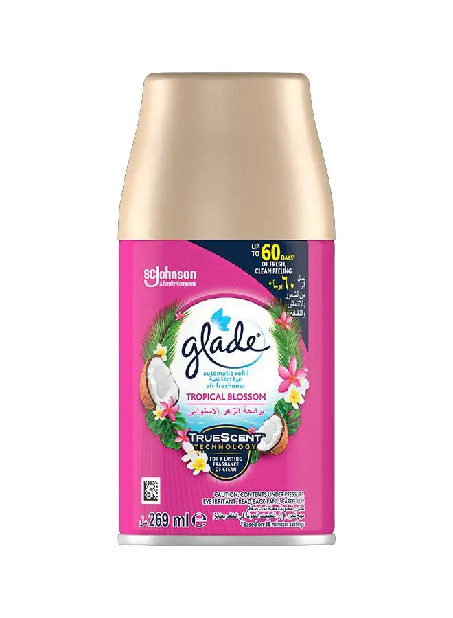 Glade Automatic Spray Refill with Tropical Blossom Scent Multicolour 269grams