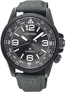 Seiko Watch for Men, Japanese Automatic Movement, Analog Display, Green Nylon Strap-SRPC29J1