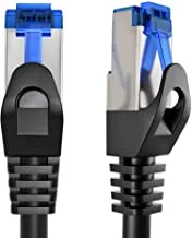 KabelDirekt 716 0.5m Ethernet, patch & network cable (transfers gigabit internet speed, ideal for 1Gbps networks/LANs, routers, modems, switches, RJ45 plug ) black/silver