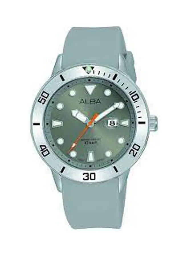 Alba Women's Silicone Round Analog Water Resistant Watch  AH7T83X