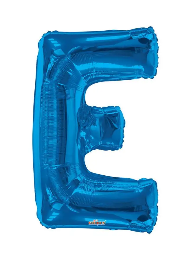 Kaleidoscope Letter E Royal Blue Shaped Balloon 34inch