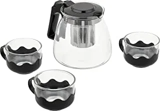 Pyrex serving set 5 pieces inner filter - 4 tea cups