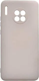 Generic Silicon Back Cover Slim Hard Case With Camera Protection Edges For Huawei Mate 30 - Beige