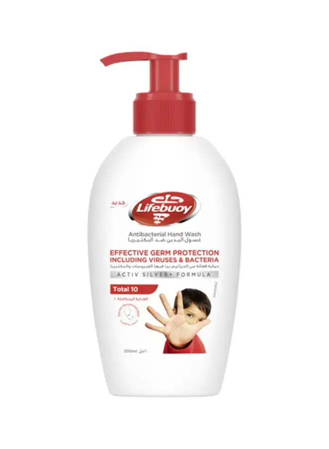 Lifebuoy Total Care Antibacterial Handwash Made with Activ Silver Formula effective germ protection 200ML 200ml