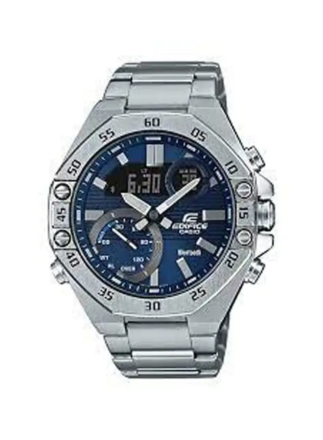 CASIO Men's Edifice Stainless Steel Watch Ecb-10D-2Adf - 51 mm - Silver