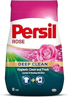 Persil Deep Clean Plus Automatic Powder Laundry Detergent - 8KG - Rose Scent