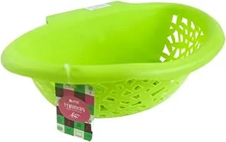 Plastic deep strainer with handle - made of bpa-free, bpa-free plastic - durable and dishwasher safe - use for noodles, spaghetti, spaghetti, vegetables and more