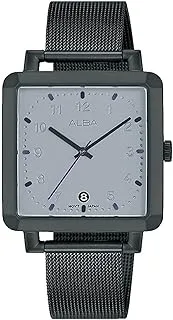 Alba Watch for Men, Quartz Movement, Analog Display, Black Stainless Steel Strap-AG8L71X