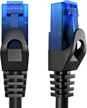 KabelDirekt 612 0.5m Ethernet, patch & network cable (transfers gigabit internet speed, ideal for 1Gbps networks/LANs, routers, modems, switches, RJ45 plug ) black/blue