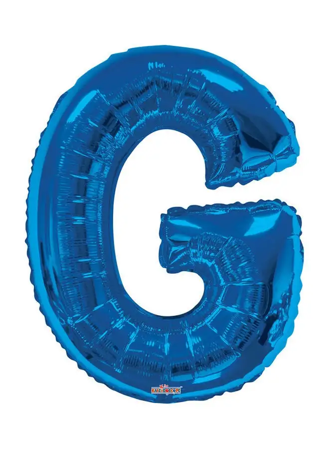 Kaleidoscope Letter G Royal Blue Shaped Balloon 34inch