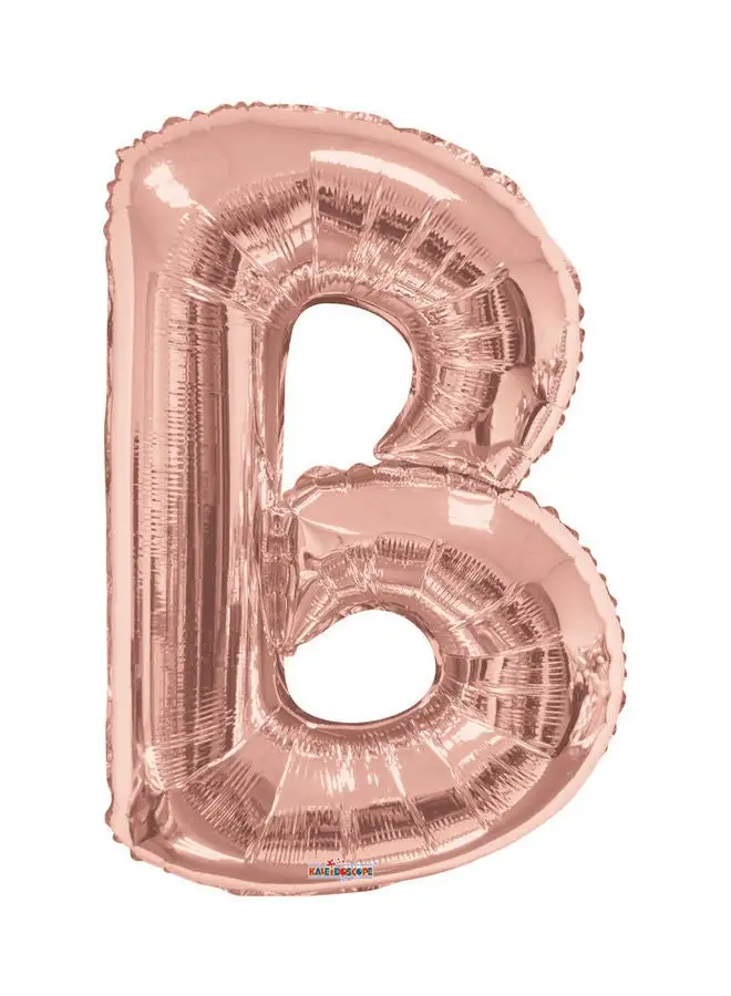 Kaleidoscope Letter B Rose Gold Shaped Balloon 34inch