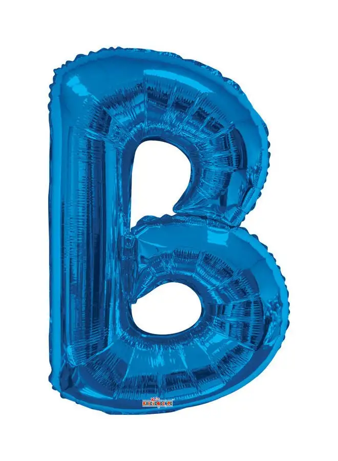 Kaleidoscope Letter B Royal Blue Shaped Balloon