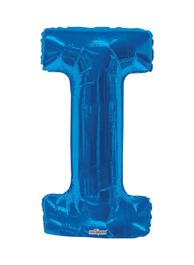 Kaleidoscope Letter I Royal Blue Shaped Balloon 34inch