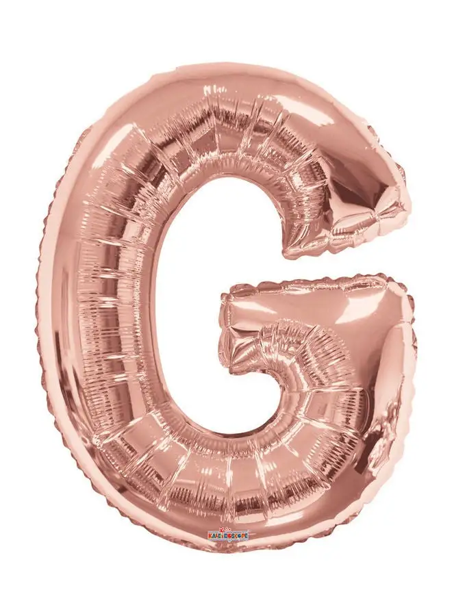 Kaleidoscope Letter G Rose Gold Shaped Balloon