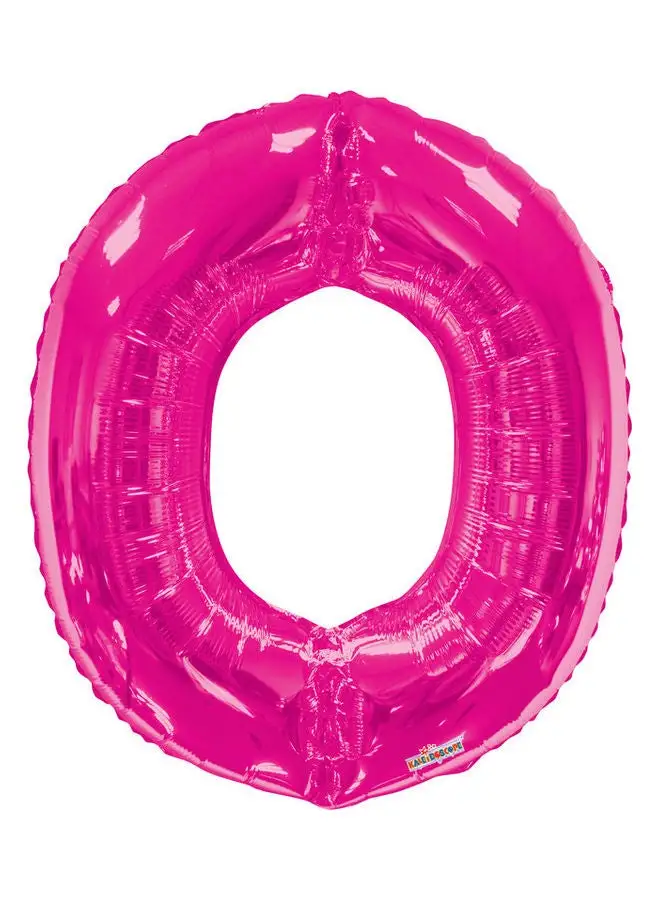 Kaleidoscope Letter O Magenta Shaped Balloon 34inch