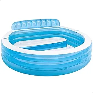 Intex 57190 inflatable family luxury paddling pool - blue-57190