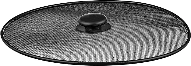 Generic Metal cookware lids with plastic handle for kitchen - black