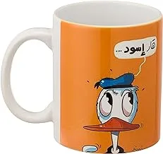 Ceramic Printed Mug With Donald Duck Design - Multi Color