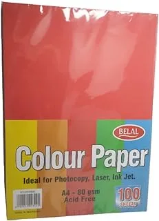 Belal Sch155-a4 rosemary 100 red 80g photography paper