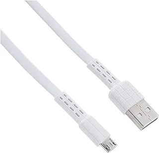 Remax RC-116M Pvc Data Cable Armor Series 2.4A Micro USB For Mobile Phones 100 cm - White