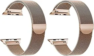 Strap Watch magnetic 2 pieces For Apple Watch size 42/44 gold