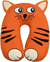 Hana4baby's microfiber Baby Stand Pillow With Music Shape Tiger For Unisex-Orange