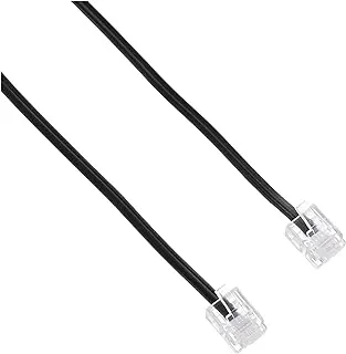 Telephone line cord 2m - black, USB