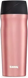 Tank Stainless Steel Tumbler 450mL, 360° Push Button Lid, Up to 6HRs Hot, Rose Gold