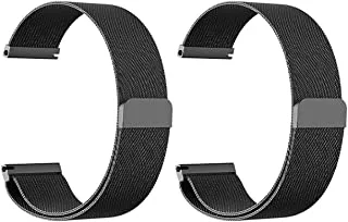 Strap watch magnetic 2 pieces for apple watch size 22 black