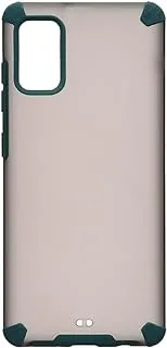 Generic Back cover modern slim hard case with silicone camera and phone protection edges for samsung galaxy a41 - green