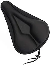 Gel Bike Seat Cover Cushion Comfortable Silica Foam Padded Bicycle Saddle Cushion Spin Exercise Bikes Road Mountain Bikes Outdoor Cycling Water Dust Resistant Cover