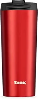 Tank Stainless Steel Tumbler 450mL, Flip Cap Lid, Up to 6HRs Hot, Red