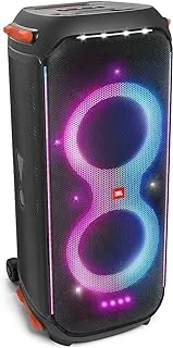 JBL PartyBox 710 Portable Indoor and Outdoor Party Speaker with Built-In Lights, IPX4 Splashproof Design, Deep Bass and Robust Wheels, in Black, wi-fi