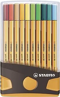 Stabilo Point 88 Fineliner Stand-up Easel Box - 20