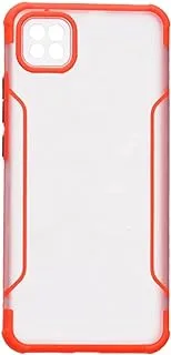 Generic Back Cover Slim Hard Case With Silicone Camera And Phone Protection Edges For Xiaomi Poco C3 - Red Black