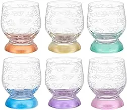 Pasabahce Aquatic Highball Glass - Engraved Multicolor, 220ml