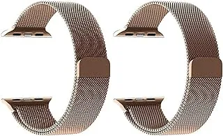 Strap Watch magnetic 2 pieces For Apple Watch size 42/44 gold