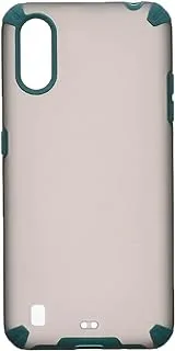 Generic Back cover modern slim hard case with silicone camera and phone protection edges for samsung galaxy a01 - green