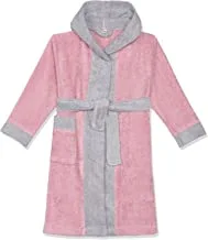 Jacquarddina Egyptian Kids Bathrobe in Cashmere & Grey - 100% Cotton, Quick-Dry - Soft and Absorbent for Home and Beach Use