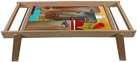 Jalsa wooden tray -size 35x25 - multicolor