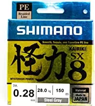 Generic SHIMANO KAIRIKI PE 0.28MM STEEL GRAY 28KG 150M