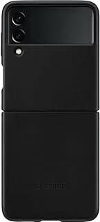 Samsung ef-vf711lbegww galaxy z flip3 5g leather cover - black