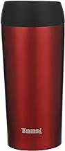 Tank Stainless Steel Tumbler 360mL, Push Button Lid, Up to 6HRs Hot, Red