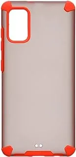 Generic Back cover modern slim hard case with silicone camera and phone protection edges for samsung galaxy a41 - red