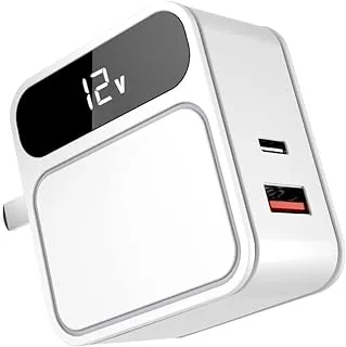 ASPOR A835 PD+ QC FAST CHARGER/EU PIN + IPHOEN CABLE - White