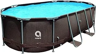 Rattan series oval steel super max pool 4.27m*2.75m*1.0m city star