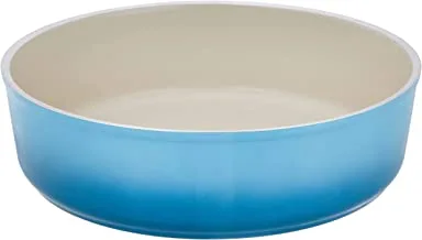 Falez ceramic oven tray 28x7 4.3lt. - made in turkey blue and white