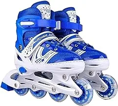 Skating shoes single row - adjustable roller skate shoes, red* white size 39:42)